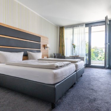 Hotelzimmer im Seehotel Forst bei Bruchsal in Deutschland