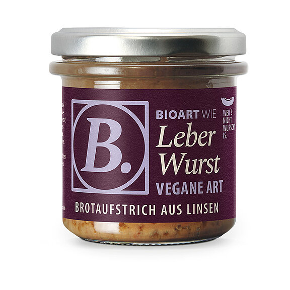 BioArt veganer Brotaufstrich LeberWurst 140g, bio