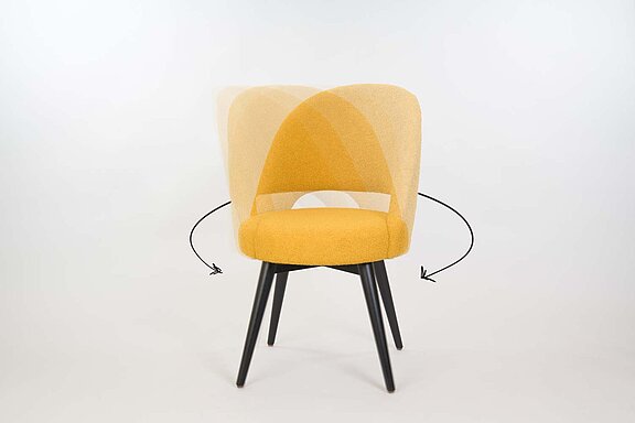 Swivel armchair Spin