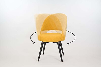 Swivel armchair Spin