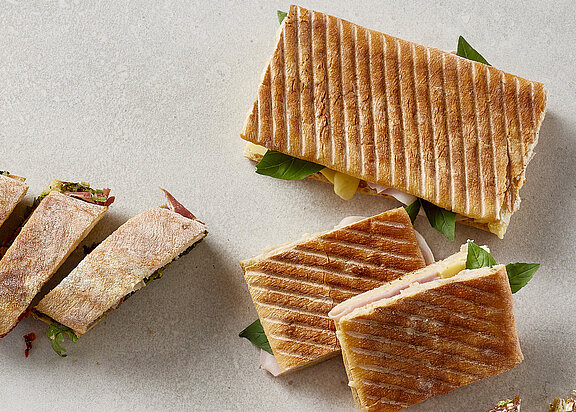 Longer and more flexible - Panini sandwiches