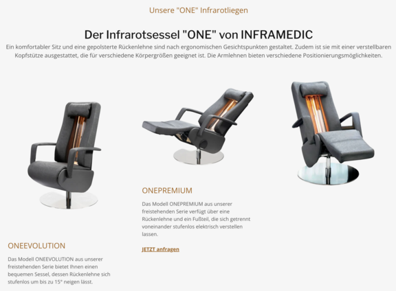 INFRAMEDIC ONEPREMIUM Infrarotsessel